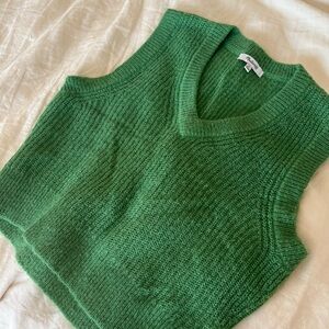 Madewell V-Neck green sweater vest